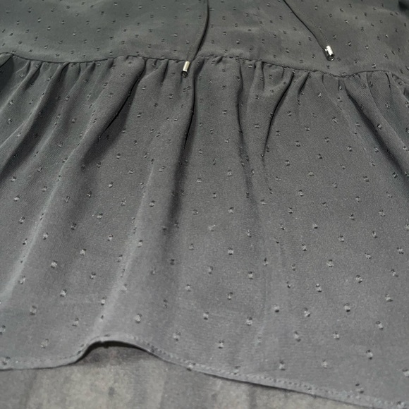 White House Black Market Black Sheer Blouse - Picture 6 of 6